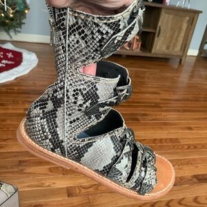 Freebird by Steven Tan Leather Sandals